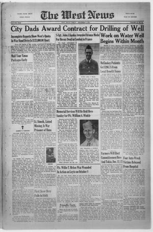 Primary view of object titled 'The West News (West, Tex.), Vol. 55, No. 29, Ed. 1 Friday, December 8, 1944'.