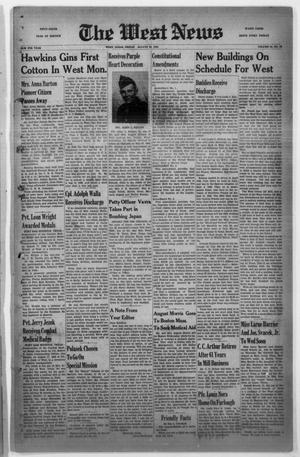 The West News (West, Tex.), Vol. 56, No. 14, Ed. 1 Friday, August 24, 1945