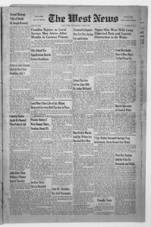 Primary view of object titled 'The West News (West, Tex.), Vol. 56, No. 4, Ed. 1 Friday, June 15, 1945'.