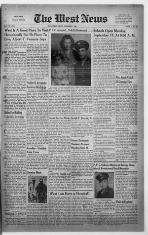 Primary view of object titled 'The West News (West, Tex.), Vol. 56, No. 16, Ed. 1 Friday, September 7, 1945'.