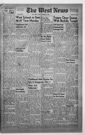 The West News (West, Tex.), Vol. 57, No. 17, Ed. 1 Friday, September 13, 1946