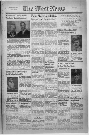 The West News (West, Tex.), Vol. 55, No. 28, Ed. 1 Friday, December 1, 1944