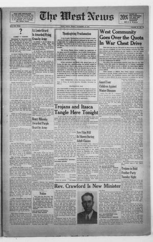The West News (West, Tex.), Vol. 54, No. 26, Ed. 1 Friday, November 19, 1943