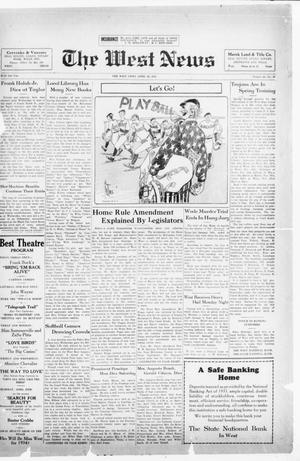 The West News (West, Tex.), Vol. 44, No. 47, Ed. 1 Friday, April 20, 1934