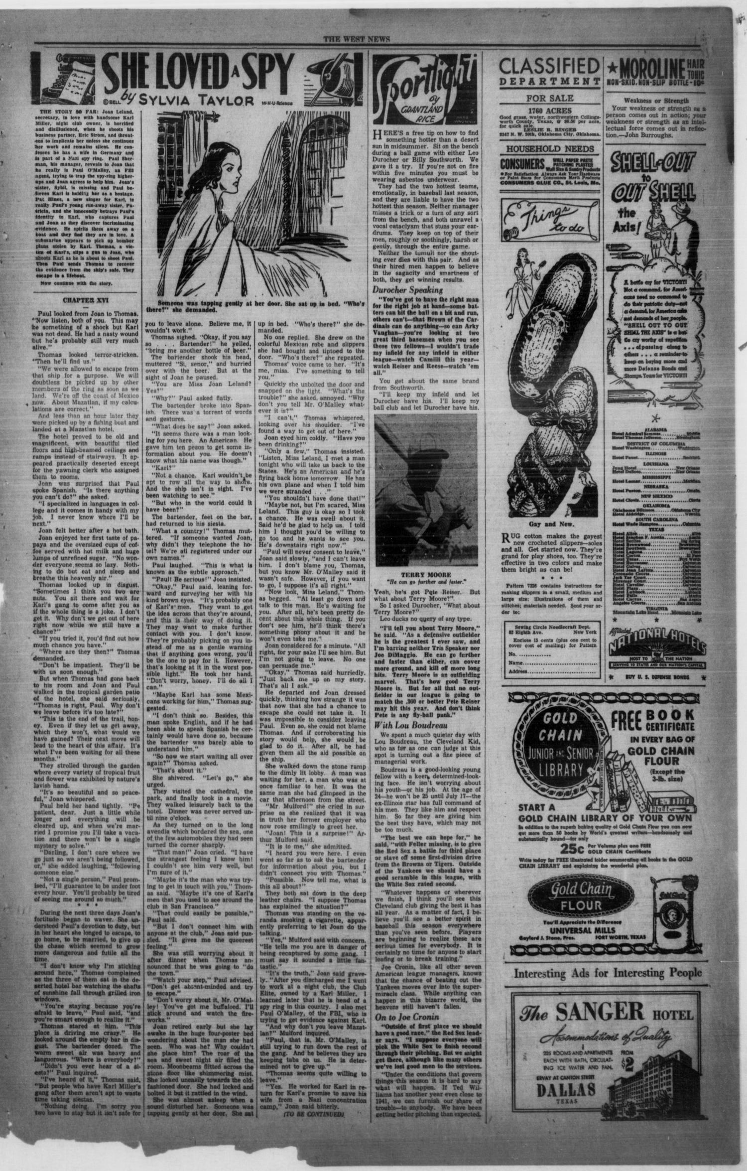 The West News (West, Tex.), Vol. 52, No. 49, Ed. 1 Friday, May 1, 1942
                                                
                                                    [Sequence #]: 3 of 8
                                                