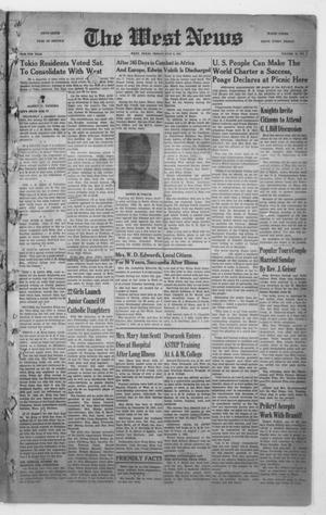 The West News (West, Tex.), Vol. 56, No. 7, Ed. 1 Friday, July 6, 1945