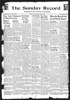The Sunday Record (Mineola, Tex.), Vol. 31, No. 09, Ed. 1 Sunday, May 30, 1943