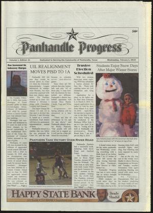 Panhandle Progress (Panhandle, Tex.), Vol. 1, No. 21, Ed. 1 Wednesday, February 3, 2010