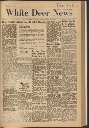 White Deer News (White Deer, Tex.), Vol. 10, No. 6, Ed. 1 Thursday, March 27, 1969