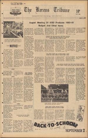 The Kerens Tribune (Kerens, Tex.), Vol. 88, No. 32, Ed. 1 Thursday, August 7, 1980