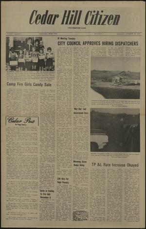 Primary view of object titled 'Cedar Hill Citizen (Cedar Hill, Tex.), Vol. 2, No. 21, Ed. 1 Thursday, November 29, 1973'.