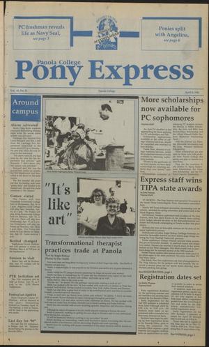 Panola College Pony Express (Carthage, Tex.), Vol. 41, No. 11, Ed. 1 Monday, April 8, 1991