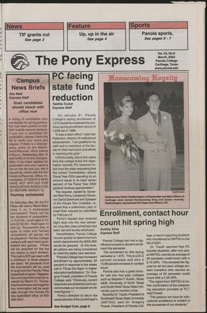 The Pony Express (Carthage, Tex.), Vol. 53, No. 6, Ed. 1 Saturday, March 1, 2003