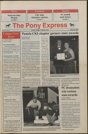The Pony Express (Carthage, Tex.), Vol. 51, No. 9, Ed. 1 Tuesday, March 27, 2001