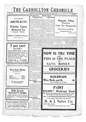 The Carrollton Chronicle (Carrollton, Tex.), Vol. 22, No. 50, Ed. 1 Friday, November 5, 1926
