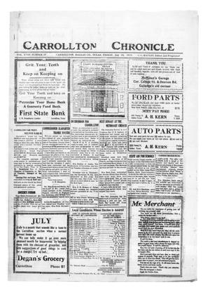 Carrollton Chronicle (Carrollton, Tex.), Vol. 18, No. 35, Ed. 1 Friday, July 28, 1922