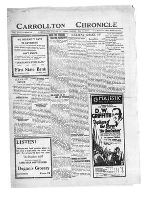 Carrollton Chronicle (Carrollton, Tex.), Vol. 18, No. 24, Ed. 1 Friday, May 12, 1922