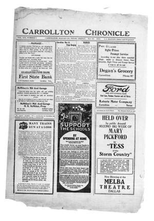 Carrollton Chronicle (Carrollton, Tex.), Vol. 19, No. 1, Ed. 1 Friday, November 24, 1922