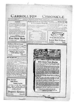 Carrollton Chronicle (Carrollton, Tex.), Vol. 18, No. 50, Ed. 1 Friday, November 10, 1922