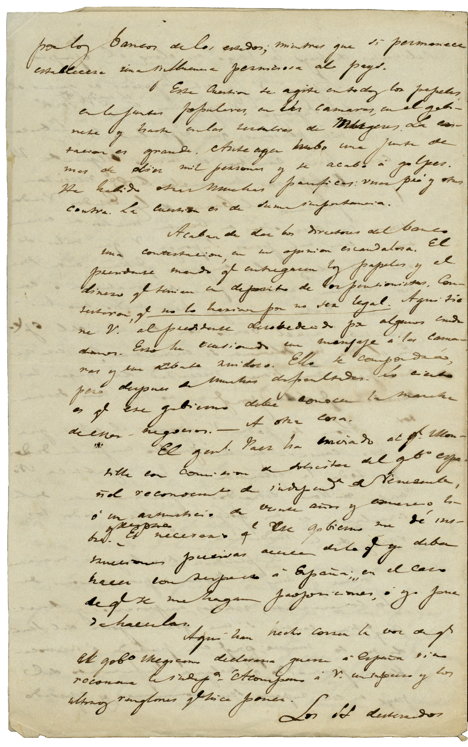 [Letter from Lorenzo de Zavala to Valentin Gomez Farias, October 11, 1834]
                                                
                                                    [Sequence #]: 4 of 5
                                                