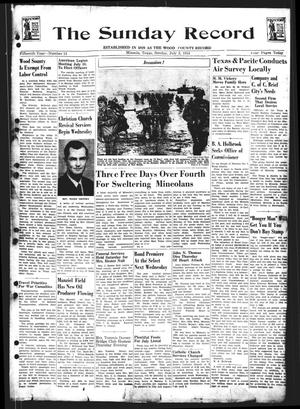 The Sunday Record (Mineola, Tex.), Vol. 15, No. 14, Ed. 1 Sunday, July 2, 1944