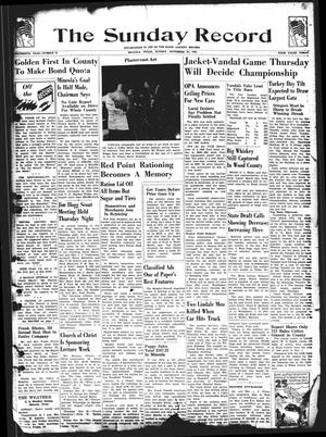 The Sunday Record (Mineola, Tex.), Vol. 16, No. 35, Ed. 1 Sunday, November 25, 1945