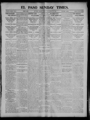 El Paso Sunday Times. (El Paso, Tex.), Vol. 23, Ed. 1 Sunday, November 29, 1903