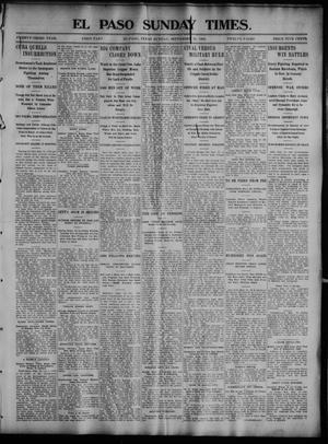 Primary view of object titled 'El Paso Sunday Times. (El Paso, Tex.), Vol. 23, No. 129, Ed. 1 Sunday, September 20, 1903'.