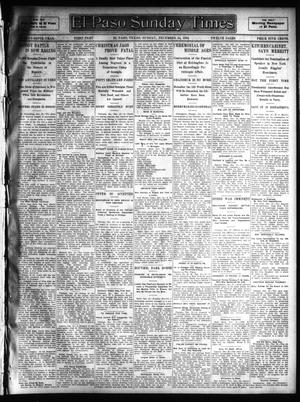 Primary view of object titled 'El Paso Sunday Times (El Paso, Tex.), Vol. 25, Ed. 1 Sunday, December 24, 1905'.