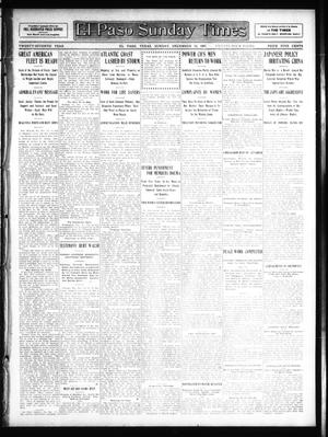 Primary view of object titled 'El Paso Sunday Times (El Paso, Tex.), Vol. 27, Ed. 1 Sunday, December 15, 1907'.