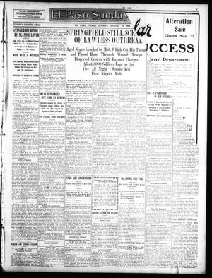 El Paso Sunday Times (El Paso, Tex.), Vol. 28, Ed. 1 Sunday, August 16, 1908