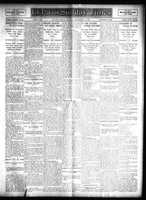 Primary view of object titled 'El Paso Sunday Times (El Paso, Tex.), Vol. 25, Ed. 1 Sunday, September 10, 1905'.