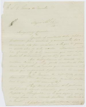 Primary view of object titled '[Letter from Mexia to Zavala, April 16, 1833'.