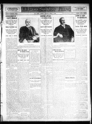 El Paso Sunday Times (El Paso, Tex.), Vol. 28, Ed. 1 Sunday, April 5, 1908