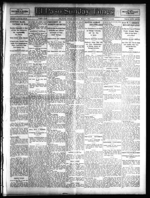 Primary view of object titled 'El Paso Sunday Times (El Paso, Tex.), Vol. 25, Ed. 1 Sunday, May 7, 1905'.