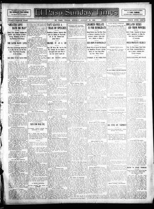 El Paso Sunday Times (El Paso, Tex.), Vol. 28, Ed. 1 Sunday, August 30, 1908