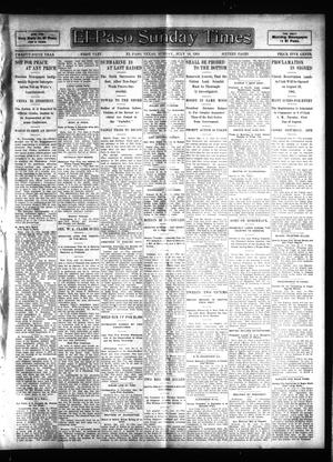 Primary view of object titled 'El Paso Sunday Times (El Paso, Tex.), Vol. 25, Ed. 1 Sunday, July 16, 1905'.