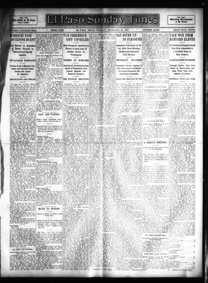 Primary view of object titled 'El Paso Sunday Times (El Paso, Tex.), Vol. 24, Ed. 1 Sunday, November 20, 1904'.