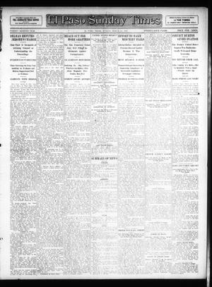 Primary view of object titled 'El Paso Sunday Times (El Paso, Tex.), Vol. 26, Ed. 1 Sunday, March 24, 1907'.