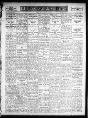 Primary view of object titled 'El Paso Sunday Times (El Paso, Tex.), Vol. 26, Ed. 1 Sunday, August 12, 1906'.