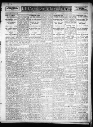 Primary view of object titled 'El Paso Sunday Times (El Paso, Tex.), Vol. 26, Ed. 1 Sunday, March 31, 1907'.