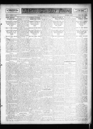 Primary view of object titled 'El Paso Sunday Times (El Paso, Tex.), Vol. 26, Ed. 1 Sunday, February 10, 1907'.
