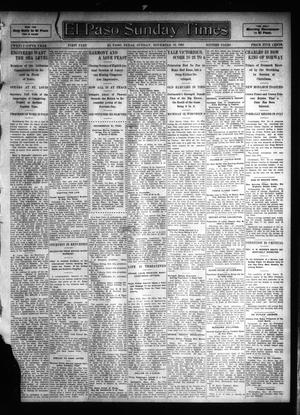 El Paso Sunday Times (El Paso, Tex.), Vol. 25, Ed. 1 Sunday, November 19, 1905
