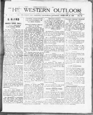 The Western Outlook (San Francisco and Oakland, Calif.), Vol. 34, No. 20, Ed. 1 Saturday, February 18, 1928