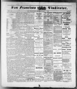 San Francisco Vindicator. (San Francisco, Cal.), Vol. 3, No. 29, Ed. 1 Monday, May 2, 1887