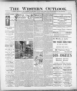 Primary view of object titled 'The Western Outlook. (San Francisco, Oakland and Los Angeles, Calif.), Vol. 21, No. 39, Ed. 1 Saturday, June 19, 1915'.