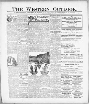 Primary view of object titled 'The Western Outlook. (San Francisco, Oakland and Los Angeles, Calif.), Vol. 21, No. 48, Ed. 1 Saturday, August 21, 1915'.
