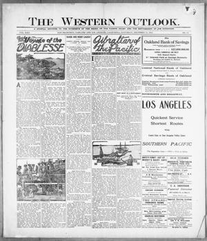 Primary view of object titled 'The Western Outlook. (San Francisco, Oakland and Los Angeles, Calif.), Vol. 22, No. 12, Ed. 1 Saturday, December 11, 1915'.