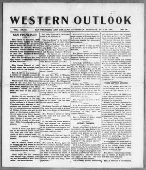 Primary view of object titled 'Western Outlook (San Francisco and Oakland, Calif.), Vol. 32, No. 36, Ed. 1 Saturday, May 15, 1926'.