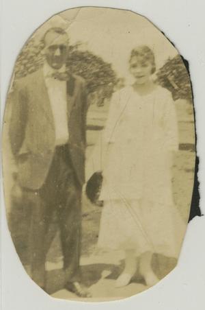 Primary view of object titled '[Photograph of a Man and a Woman]'.